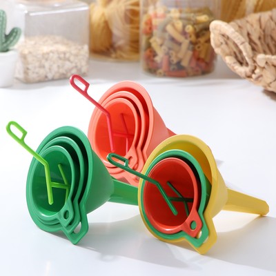 Набор воронок на подвеске, 3 шт., пластик, МИКС