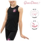 Майка-борцовка для гимнастики и танцев Grace Dance, р. 36, цвет чёрный - фото 8849827