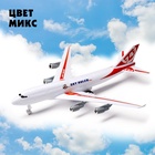 Самолёт инерционный «Лайнер», цвета МИКС - Фото 5