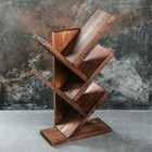 Книжная полка 32 х 15 х 59 см, 5 полок, цвет тёмный, сосна - Фото 2