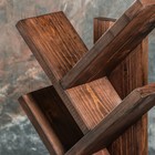 Книжная полка 32 х 15 х 59 см, 5 полок, цвет тёмный, сосна - Фото 4