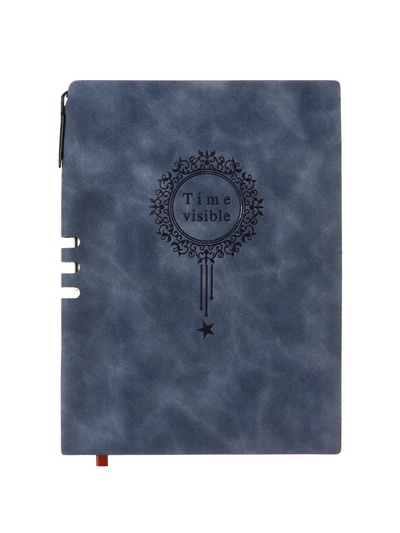 Ежедневник недатированный А5, 100 листов в линейку, с отделением для ручки, обложка ЛАЙТ ПВХ, МИКС