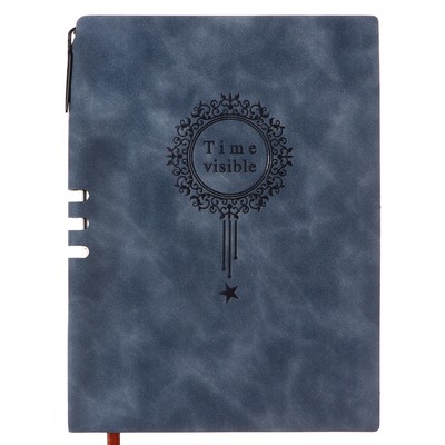 Ежедневник недатированный А5, 100 листов в линейку, с отделением для ручки, обложка ЛАЙТ ПВХ, МИКС