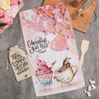 Набор подарочный "С любовью" мешочек текстильный, полотенце 35х60, лопатка 20см - Фото 1