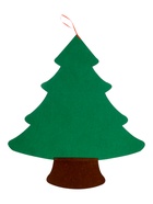 Игра из фетра «Ёлочка», украшения на липучках, размер 95×70 см 4410000