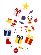 Игра из фетра «Ёлочка», украшения на липучках, размер 95×70 см 4410000