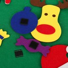 Игра из фетра «Ёлочка», украшения на липучках, размер 95×70 см - фото 4511974