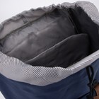 Рюкзак, отдел на шнурке, цвет синий - Фото 4