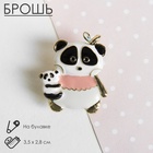 Брошь «Панды», цветная в золоте - Фото 2