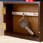 Ключница "Снегири" венге 12х17 см 4516201