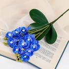Цветы искусственные "Орхидея королевская" 3,5х28 см, синий - фото 320539954