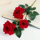 Цветы искусственные "Роза триада" 7х62 см, красный - Фото 1