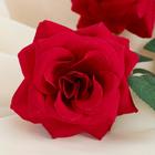 Цветы искусственные "Роза триада" 7х62 см, красный - Фото 2
