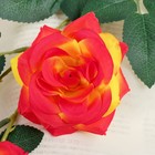 Цветы искусственные "Роза тройная" 6х61 см, оранжевый - Фото 2