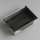 Упаковка, салатник с прозрачной крышкой, черный, 14,5 х 9,5 х 4,5 см, 0,4 л - Фото 3