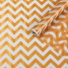 Пленка для цветов, матовая,"Зигзаг", золотой, 0,6 х 10,4 м - Фото 1