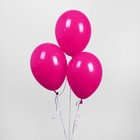 Шар латексный 12", пастель, набор 25 шт., цвет фуксии - Фото 1