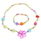 Набор детский «Выбражулька» 2 предмета: кулон, браслет, цветочек прозрачный, МИКС - Фото 1