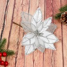 Декор "Зимний цветок" 15,5х12 см, белый - фото 25567618