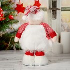 Мягкая игрушка "Дед Мороз в пышной шубе" 19*55 см (в сложенном виде 37 см), красно-белый - Фото 4