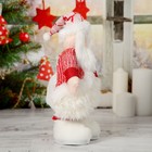 Мягкая игрушка "Дед Мороз в пышной шубе" 19*55 см (в сложенном виде 37 см), красно-белый - Фото 5