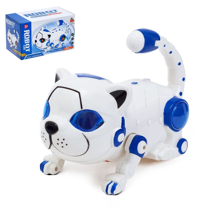 Игрушка-робот «Кошка», работает от батареек, световые и звуковые эффекты, МИКС - фото 1905571826