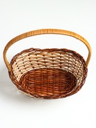 Корзина плетёная для хранения, ротанг, овальная, коричневая, набор 3 шт. - Фото 4