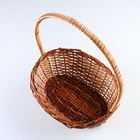 Корзина плетёная для хранения, ротанг, овальная, коричневая, набор 3 шт. - Фото 8