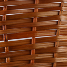 Корзина плетёная для хранения, ротанг, овальная, коричневая, набор 3 шт. - Фото 10