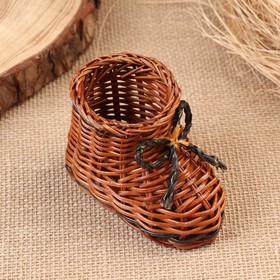 Сувенир «Ботинок», 10×7 см, лоза