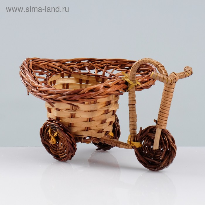 Сувенир «Велосипед», 10×15×7 см, ива - Фото 1