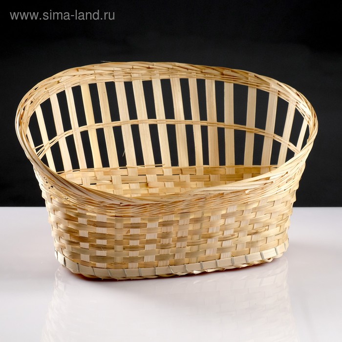 Корзина для подарков, 30×42×11/24, дно 14×30 см, бамбук - Фото 1