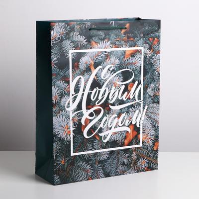 Пакет ламинированный вертикальный «Новогодняя пора», L 31 × 40 × 9 см