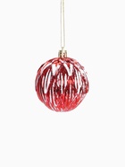 Ёлочные игрушки «Иней», шары новогодние, d=7 см, набор 3 шт., красный 4192728