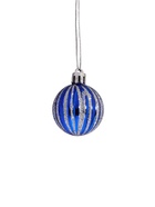 Ёлочные игрушки «Карнавал», шары новогодние, набор 32 шт., голубой/серебристый 4192735