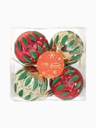 Ёлочные игрушки «Гранат», шары новогодние, d=6 см, набор 4 шт., красный/золотистый 4192741