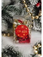 Ёлочные игрушки 9 шт. «Ёлочка», 4×2.5 см, красный золото 4192770 Ёлочные игрушки 9 шт. «Ёлочка», 4×2.5 см, красный золото 4192770