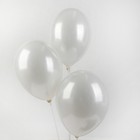 Шар латексный 14", металл, набор 25 шт., цвет белый - Фото 1