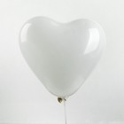 Шар латексный 12", сердце, пастель, набор 25 шт., цвет белый - Фото 2
