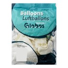 Шар латексный 12", сердце, пастель, набор 25 шт., цвет белый - Фото 3