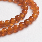 Бусины на нити шар №6 «Сердолик» светлый (62 бусины) - Фото 1