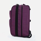 Чемодан малый 20", отдел на молнии, наружный карман, с расширением, 2 колеса, цвет фиолетовый - Фото 3