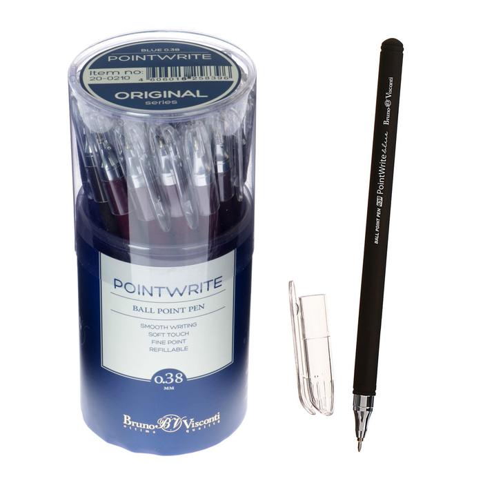 Ручка шариковая PointWrite. Original, узел 0.38 мм, синие чернила, матовый корпус Silk Touch, МИКС