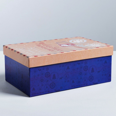 Подарочная коробка «Новогодняя посылка», 24 х 15.5 х 9.5 см, Новый год