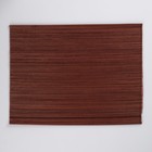 Салфетка плетёная, коричневая, 30×40 см, бамбук - Фото 1