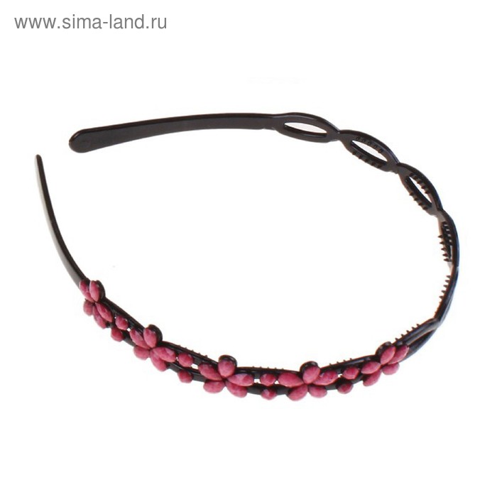 ободок для волос под камень цветочки - Фото 1