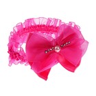 повязка для волос "Кружево" бантик страза - Фото 1