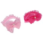 повязка для волос "Кружево" бантик страза - Фото 2