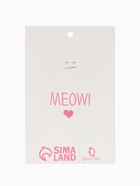 Брошь «Котик» застенчивый, цвет чёрный в золоте - Фото 6