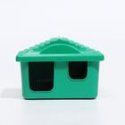 Домик для грызунов "Мини", 11 х 8 х 7 см, зеленый микс - Фото 3
